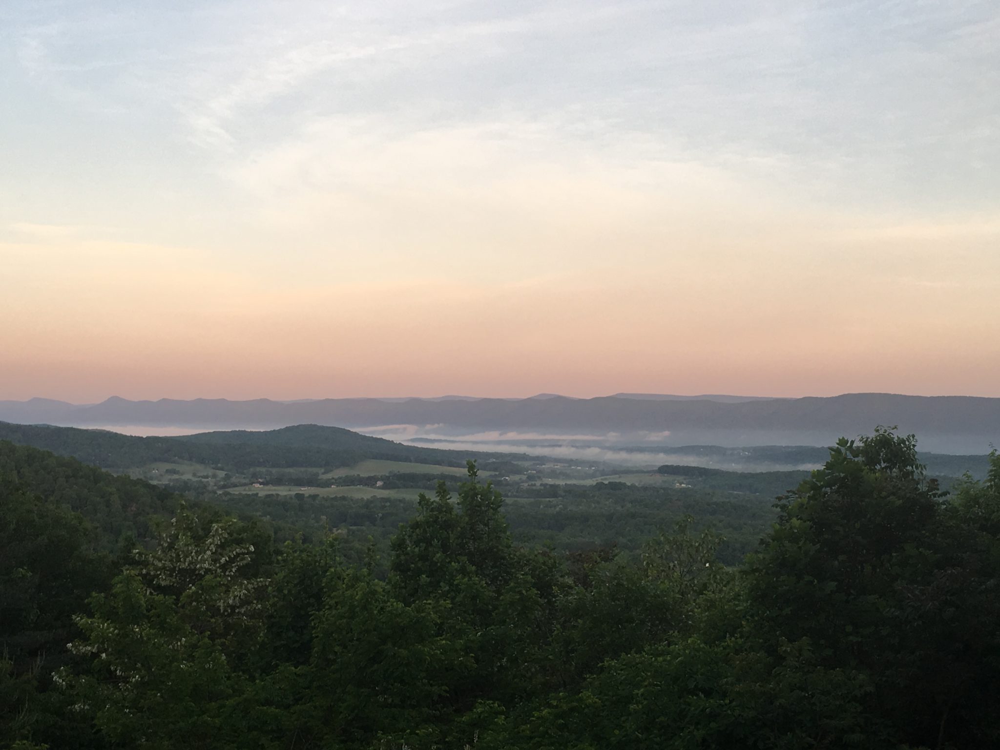 An endless mountaintop view