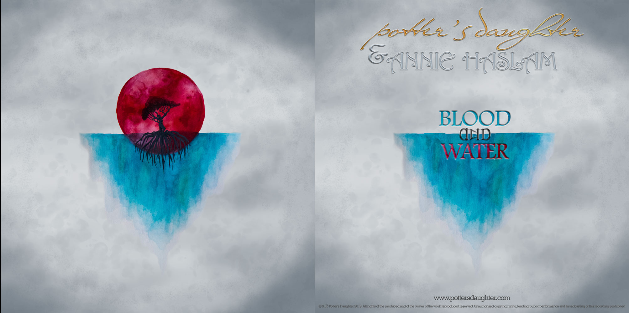Blood and Water cover art by Addy Dubiel